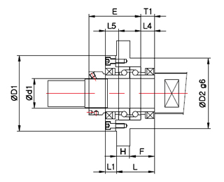 Drawing of DF combination